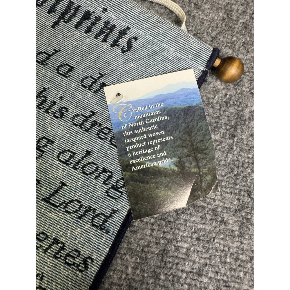 Manual Woodworkers & Weavers Hanging Tapestry With Hanger New Footprints Poem